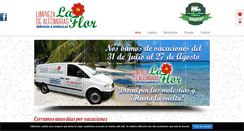 Desktop Screenshot of limpialfombraslaflor.com