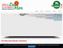 Tablet Screenshot of limpialfombraslaflor.com